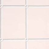 La Galerie Blush by Schumacher, a stylized panel wallpaper with gestural black and white strokes, shown in blush and yellow room settings.
