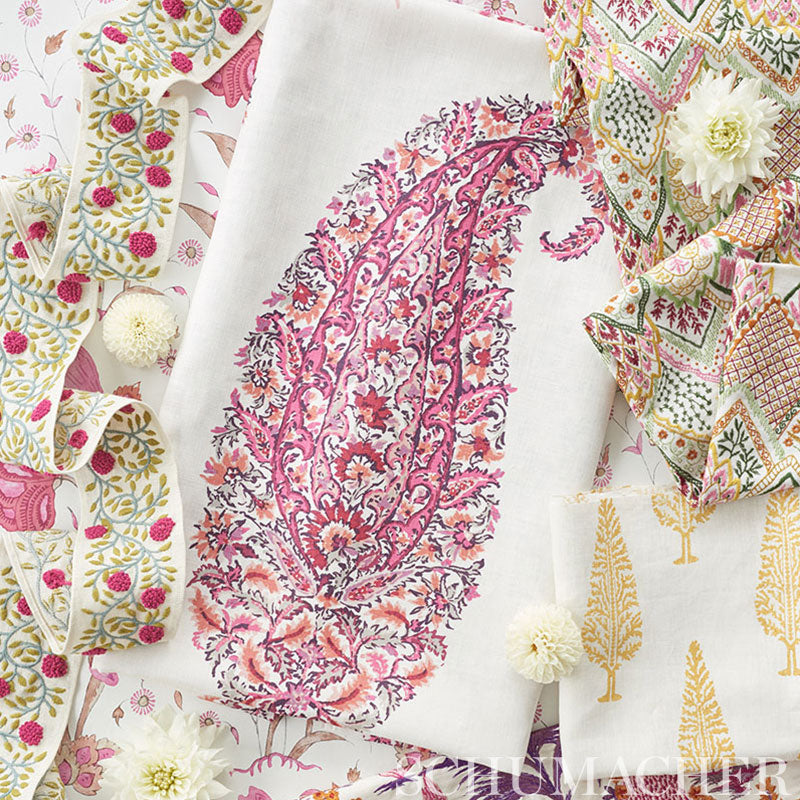 Khilana Floral Spice Wallcovering by Schumacher – Palampore Collection ...