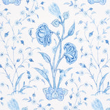Khilana Floral Porcelain by Schumacher Jacaranda Collection Large-Scale Blue Floral Wallpaper – Schumacher 5009955