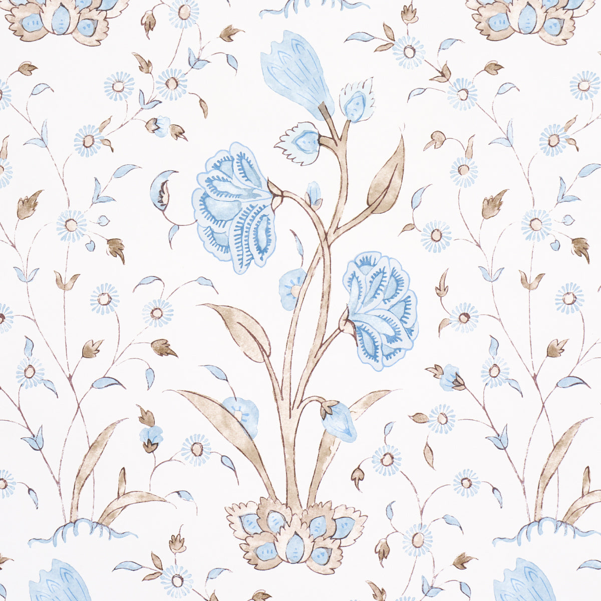 Khilana Floral Sky by Schumacher Jacaranda Collection Wallpaper – Schumacher 5009956