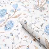 Khilana Floral Sky by Schumacher Jacaranda Collection Wallpaper – Schumacher 5009956