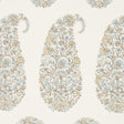 Shirala Paisley Aqua wallpaper with intricate multicolor floral paisley pattern by Schumacher