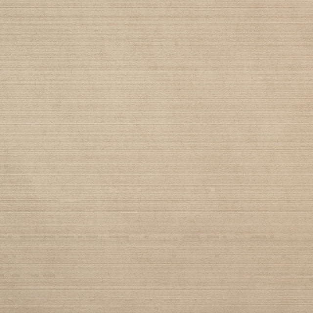 Textured beige wallcovering with subtle horizontal lines, Schumacher Danova Jasper