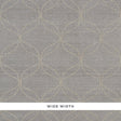 CASAVOLA Smoky Quartz high performance textured wallcovering by Schumacher, featuring a wide-width geometric pattern in a smoky taupe colorway.