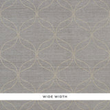 CASAVOLA Smoky Quartz high performance textured wallcovering by Schumacher, featuring a wide-width geometric pattern in a smoky taupe colorway.