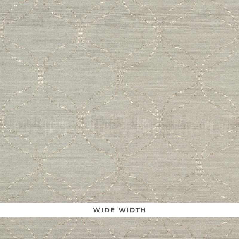 CASAVOLA Jasper high performance textured wallcovering by Schumacher, featuring a wide-width geometric pattern in a neutral colorway.