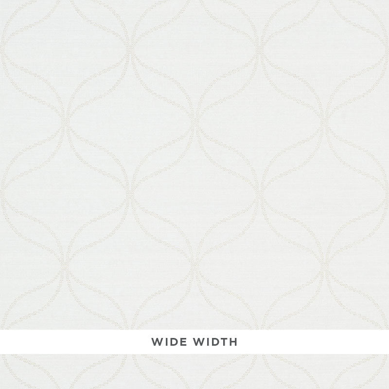 CASAVOLA Pearl High Performance Textured Wallcovering by Schumacher - geometric pattern, wide width, stain-repellent finish