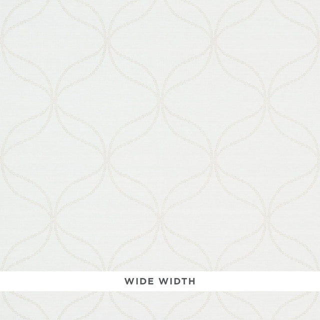 CASAVOLA Pearl High Performance Textured Wallcovering by Schumacher - geometric pattern, wide width, stain-repellent finish