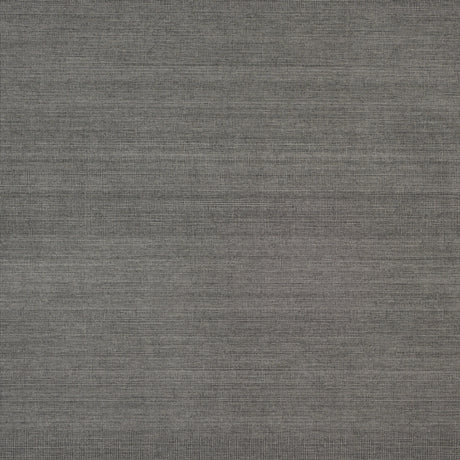 VALENTIN Onyx high performance textured wallcovering by Schumacher, shown in a dark woven texture.