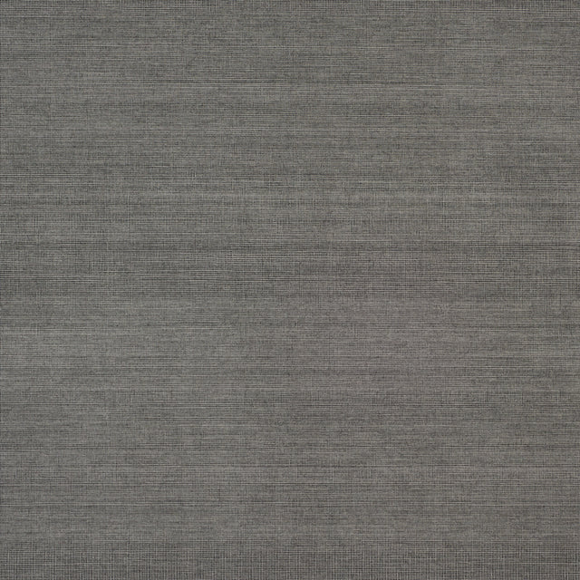 VALENTIN Onyx high performance textured wallcovering by Schumacher, shown in a dark woven texture.