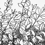 Greenery Galore Vinyl Panel Black by Schumacher Botanical Wallcovering – Schumacher 5010130