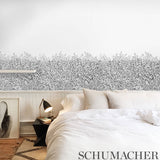 Greenery Galore Vinyl Panel Black by Schumacher Botanical Wallcovering – Schumacher 5010130