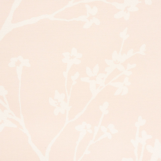 Twiggy Vinyl Blush by Schumacher Silver Lining Performance Wallcoverings – 5010151