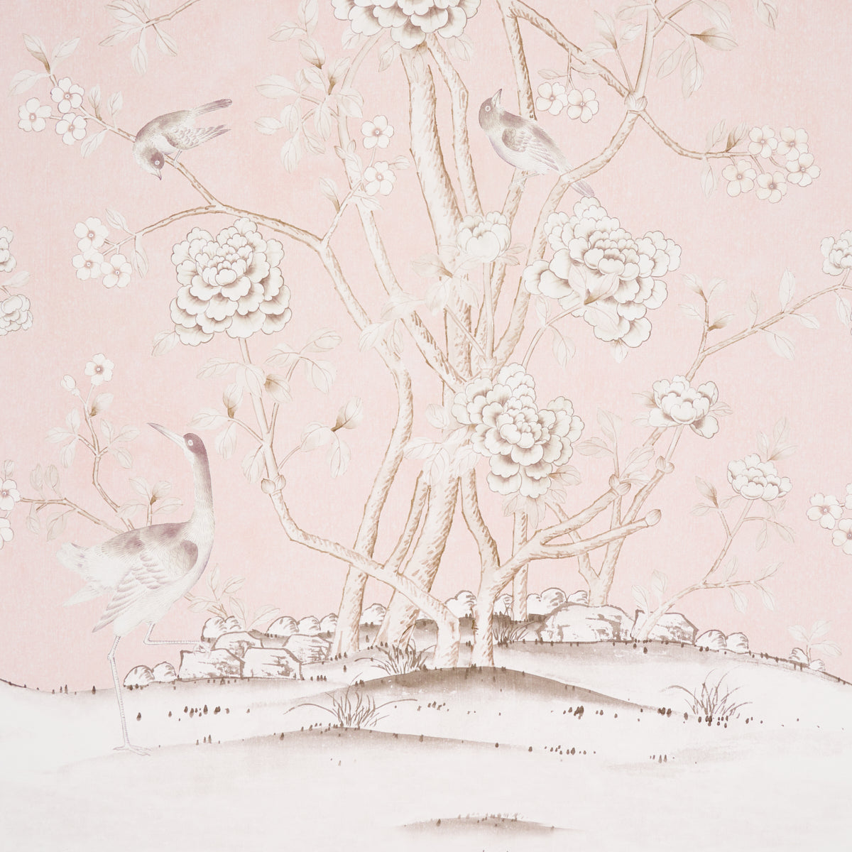 Chinois Palais Vinyl Panel Blush by Mary McDonald – Schumacher 5010160