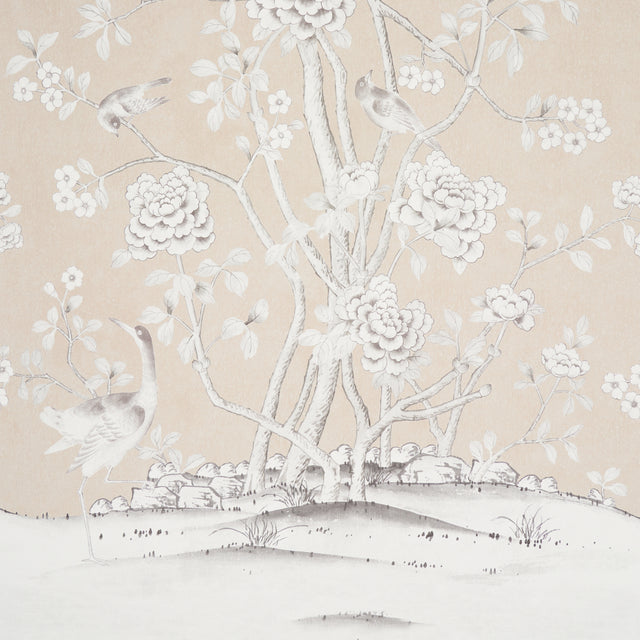 Chinois Palais Vinyl Panel Stone by Mary McDonald Scenic Wall Mural – Schumacher 5010161