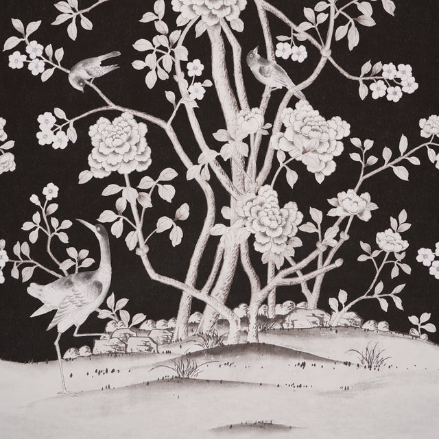 Chinois Palais Vinyl Panel Noir by Mary McDonald – Schumacher 5010162