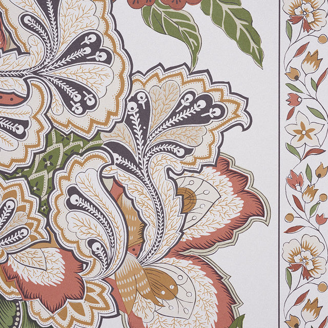 Anjou Stripe Saffron by Timothy Corrigan Wide Width Wallpaper – Schumacher 5010172