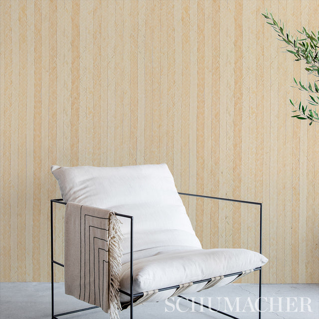 Braided Buri Natural Textured Wallcovering by Schumacher – 5010190