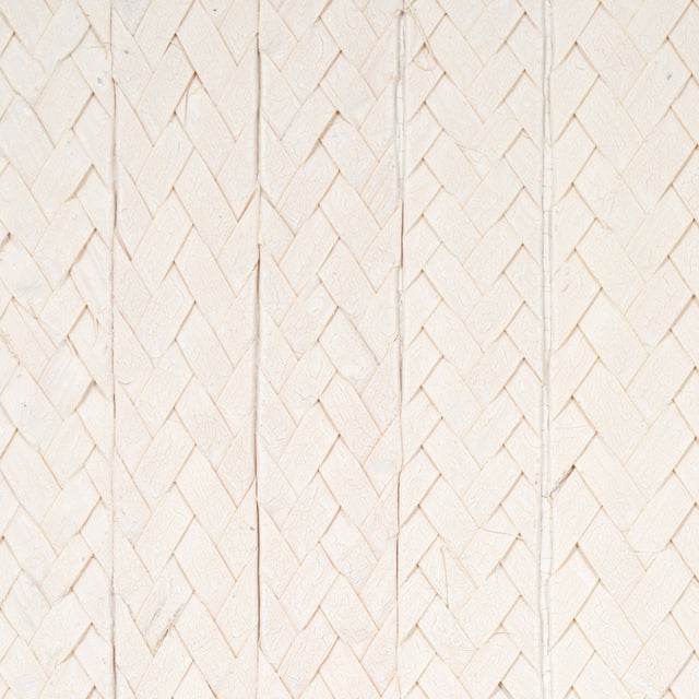 Braided Buri Ivory Textured Wallcovering by Schumacher – 5010191