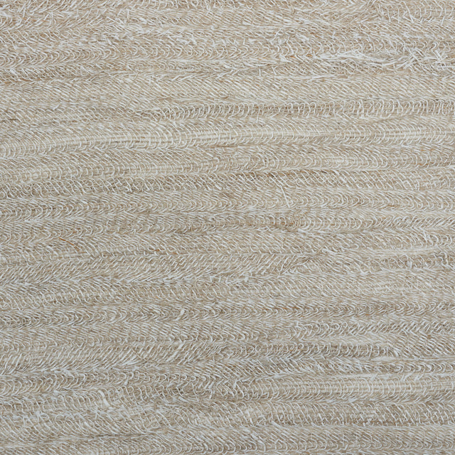 Ruched Linen wallcovering in Natural by Schumacher, featuring a loosely woven linen texture with an earthy, ruched appearance.