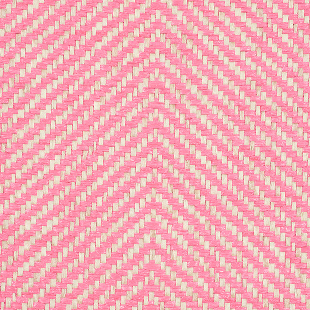 Herringbone Paperweave Pink Wide Width Wallpaper – Schumacher 5010235