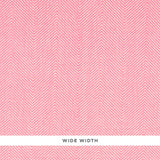 Herringbone Paperweave wallpaper in pink, wide width, two-tone herringbone pattern by Schumacher