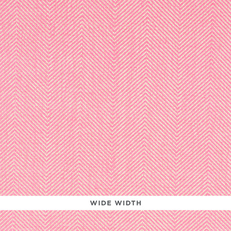 Herringbone Paperweave wallpaper in pink, wide width, two-tone herringbone pattern by Schumacher