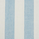 Linen Stripe Sky by Schumacher Wide Awning Stripe Textured Wallpaper – Schumacher 5010253