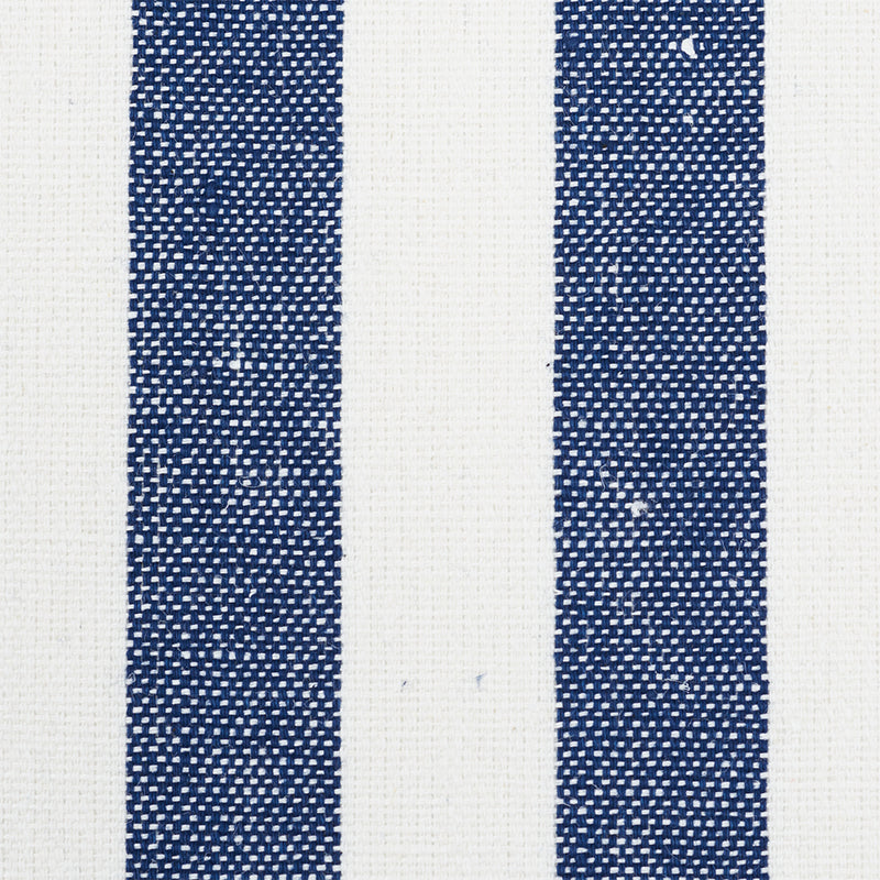 Linen Stripe Indigo by Schumacher Wide-Width Wallpaper – Down to Earth Textured Wallcovering 5010254