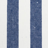 Linen Stripe Indigo by Schumacher Wide-Width Wallpaper – Down to Earth Textured Wallcovering 5010254
