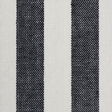 Linen Stripe Black by Schumacher Wide Stripe Wallpaper – Schumacher 5010255
