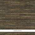 Palm Weave Bark by Schumacher - handwoven palm fiber wallpaper in brown bark colorway, wide width, textured natural wallcovering