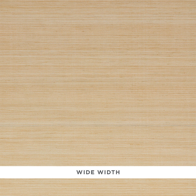 Silk Strie parchment textured wallcovering by Schumacher in a neutral beige colorway with subtle horizontal striations.