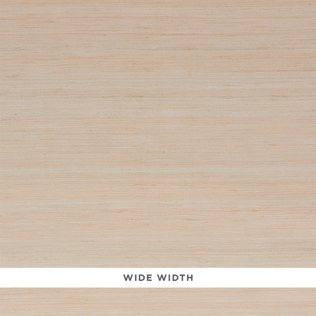 Silk Strie Pearl textured wallcovering by Schumacher, wide width, subtle striated silk texture in a neutral tone.
