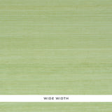 Silk Strie Leaf green textured wallcovering by Schumacher, wide width, subtle striated silk texture