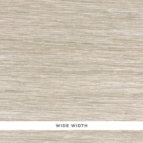 Textured metallic sage green wallpaper with multi-width flax yarns and a lustrous finish