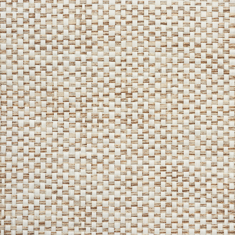 Tonal Paperweave Natural by Schumacher Textured Wallpaper – Schumacher 5010291