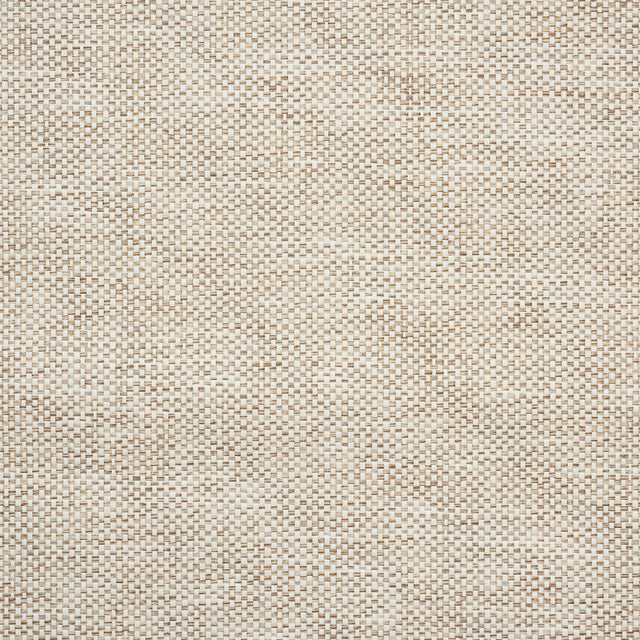 Tonal Paperweave natural textured wallpaper by Schumacher, close-up of woven paper fibers in neutral tones.