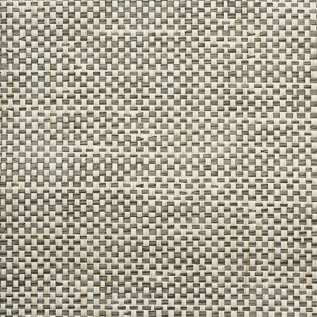 Tonal Paperweave Charcoal by Schumacher Neutral Textured Wallpaper – Schumacher 5010293