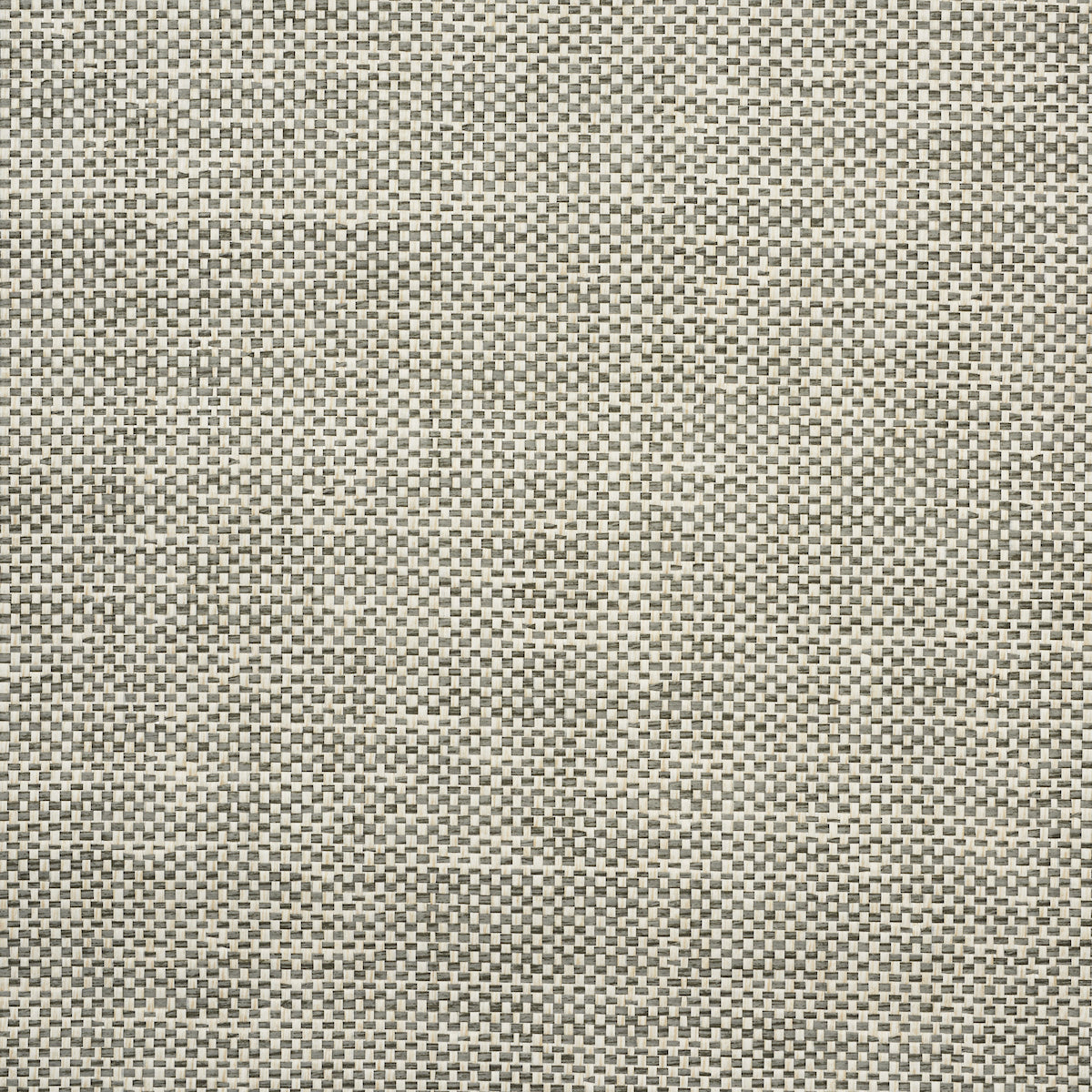 Tonal Paperweave Charcoal wallpaper with a woven paper fiber texture in neutral tones by Schumacher.