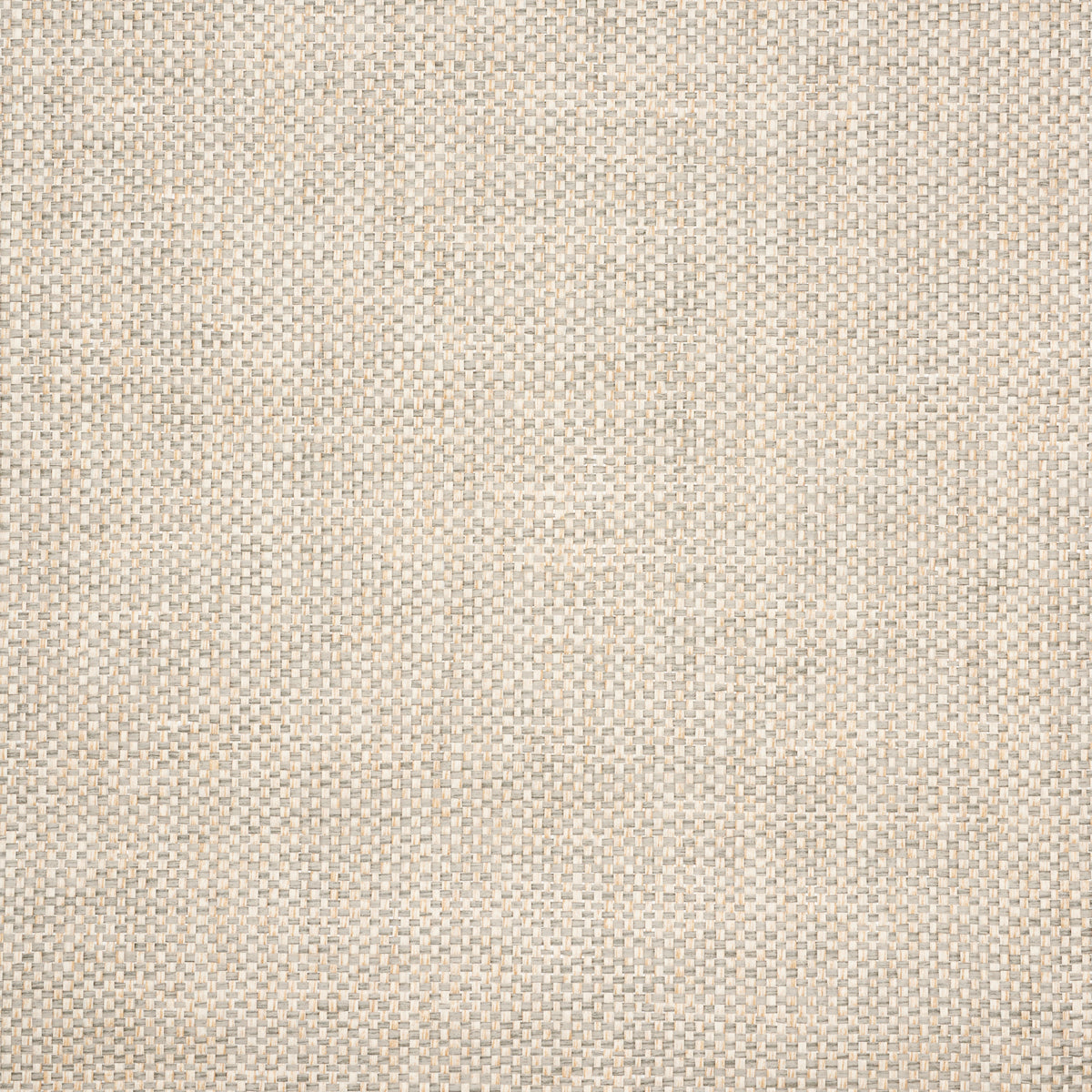 Tonal Paperweave wallpaper in Granite by Schumacher, featuring a natural woven texture in neutral tones.