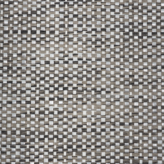 Metal Paperweave Charcoal by Schumacher Metallic Paperweave Wallpaper – Schumacher 5010310