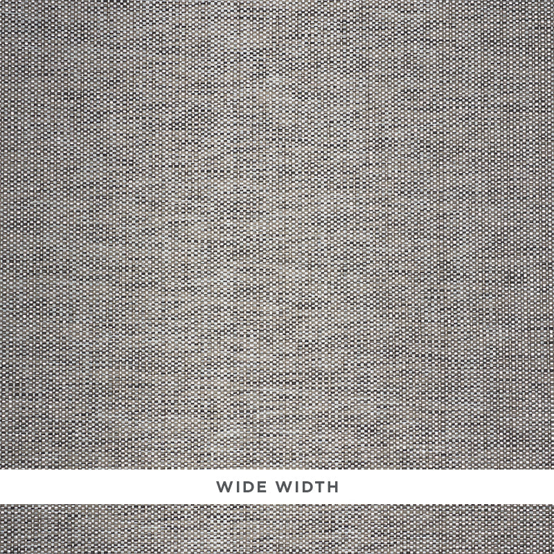 Charcoal metallic paperweave wallpaper with a tweedy, tonal texture and sophisticated shimmer.