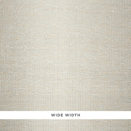 Ivory metallic paperweave wallpaper with a tweedy, tonal texture and subtle shimmer