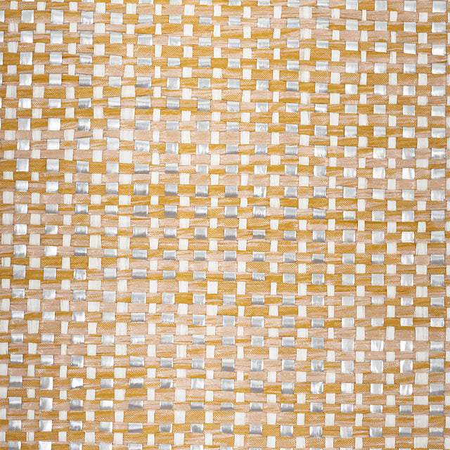 Metal Paperweave Sand by Schumacher Metallic Paperweave Wallpaper – Schumacher 5010312