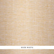 Close-up of Schumacher Metal Paperweave wallpaper in Sand, showing its tweedy, metallic woven texture.