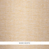 Close-up of Schumacher Metal Paperweave wallpaper in Sand, showing its tweedy, metallic woven texture.