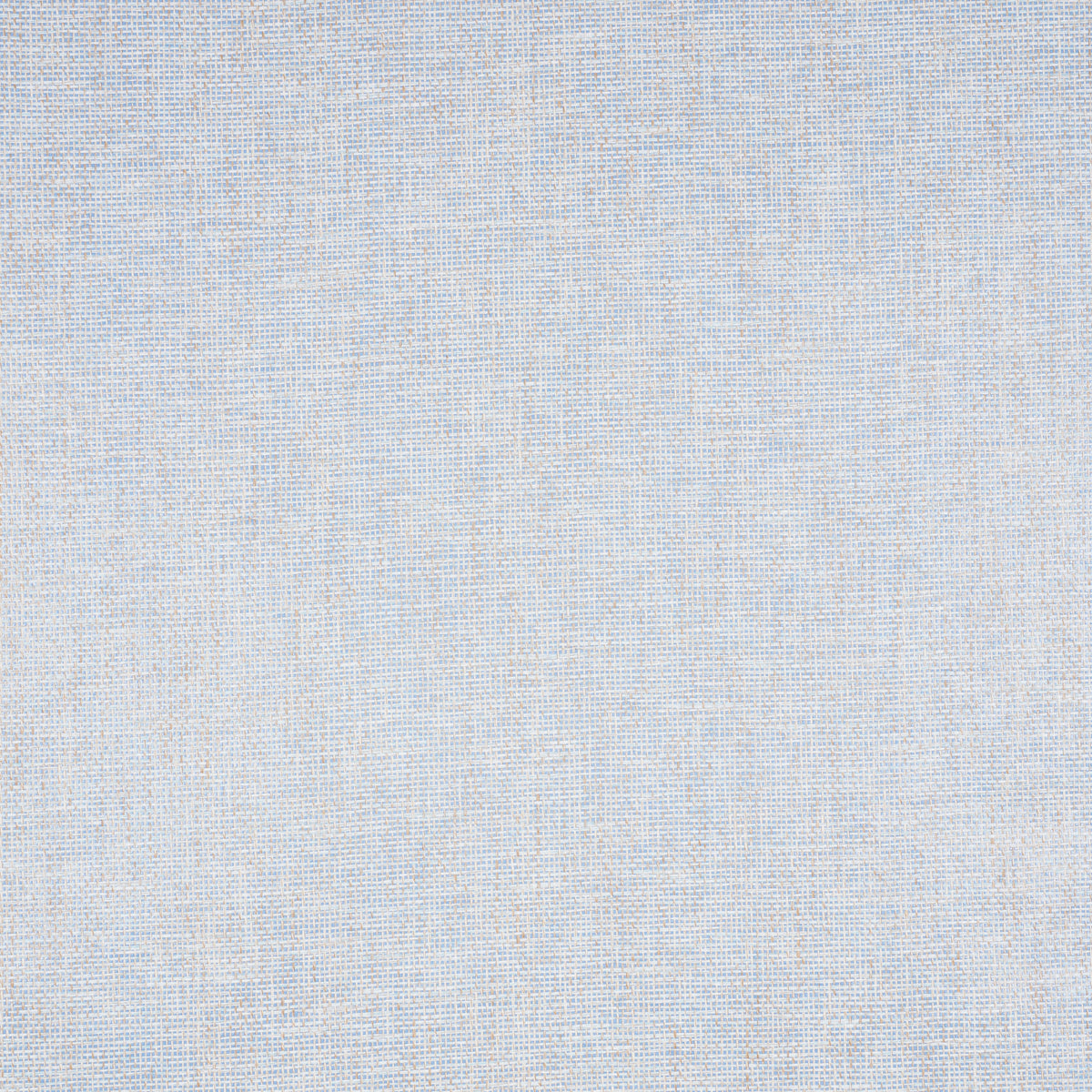 Open Paperweave Sky wallpaper by Schumacher, featuring an irregular open weave of natural paper fibers in a soft blue colorway.