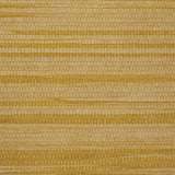 Dyed Raffia yellow textured wallcovering with woven stripe effect by Schumacher