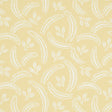 Delia Buttercup botanical wallpaper by Schumacher, featuring a hand-blocked French-inspired leaf and frond pattern in soft yellow and white.